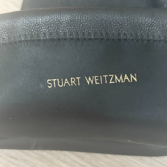 Like New Stuart Weitzman OTK Black Stretch Leather Genna 60 Boots 8.5 $895 - Picture 6 of 10